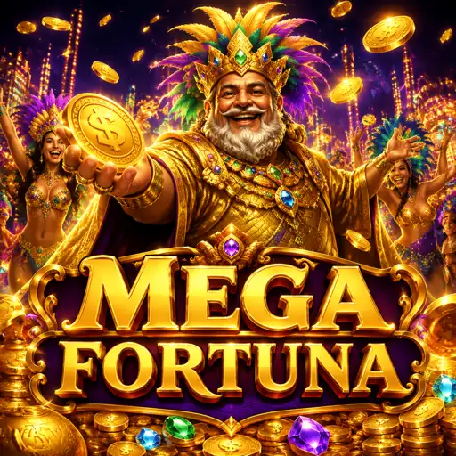 Slot de exemplo Fortuna do Leão em destaque, com símbolos dourados de fortuna